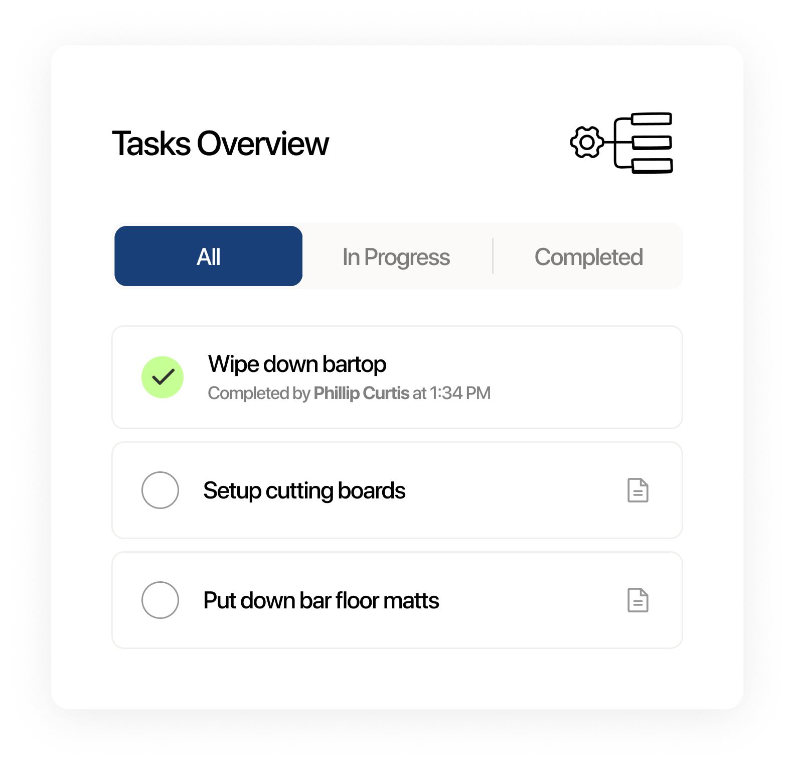 The complete task management app for FOH, BOH, and everything in-between
